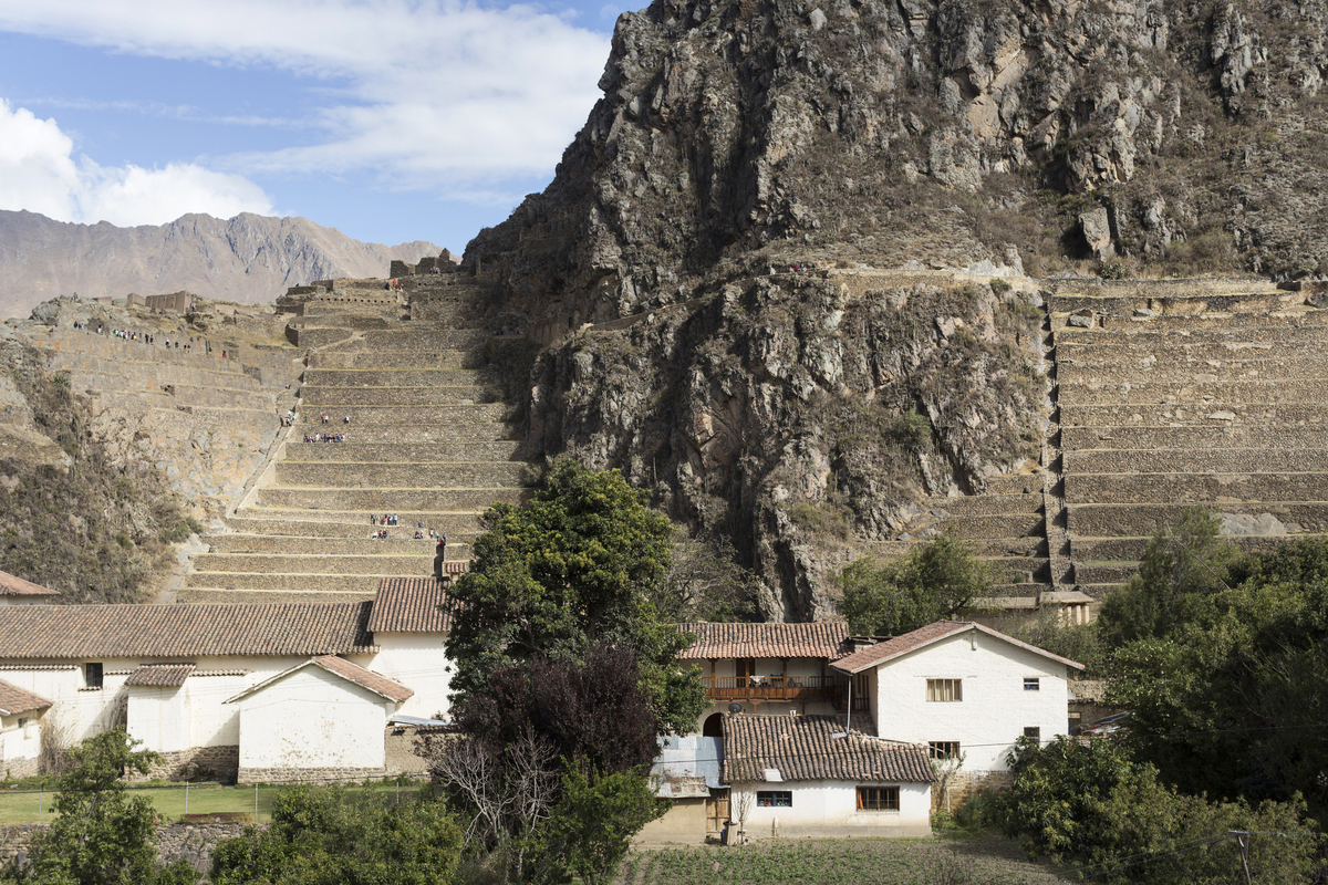 Peru, Festungsanlage Ollantaytambo, imposant